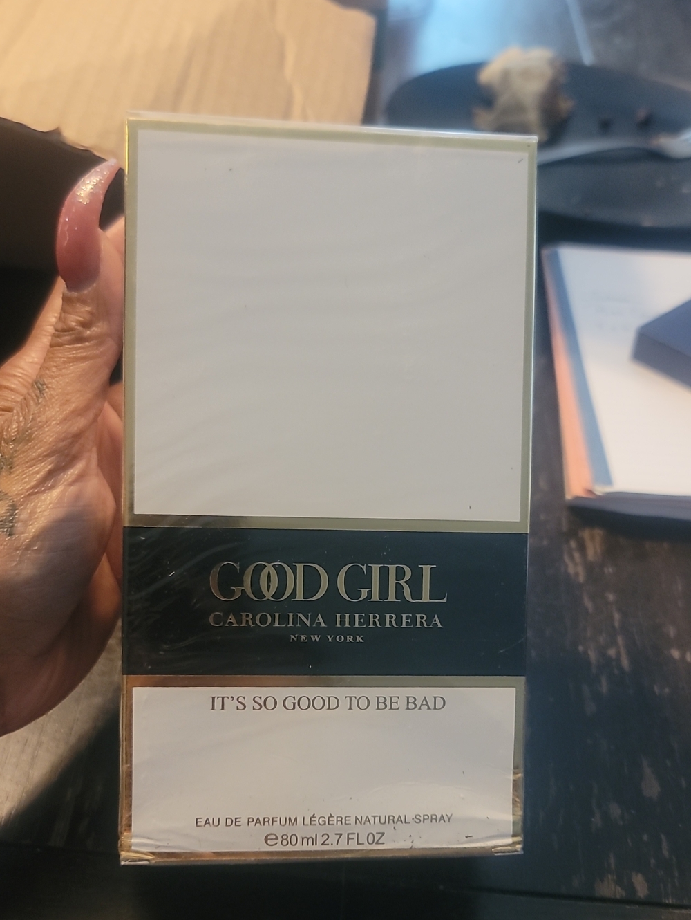 Good Girl Eau - White, Black & Gold Accents